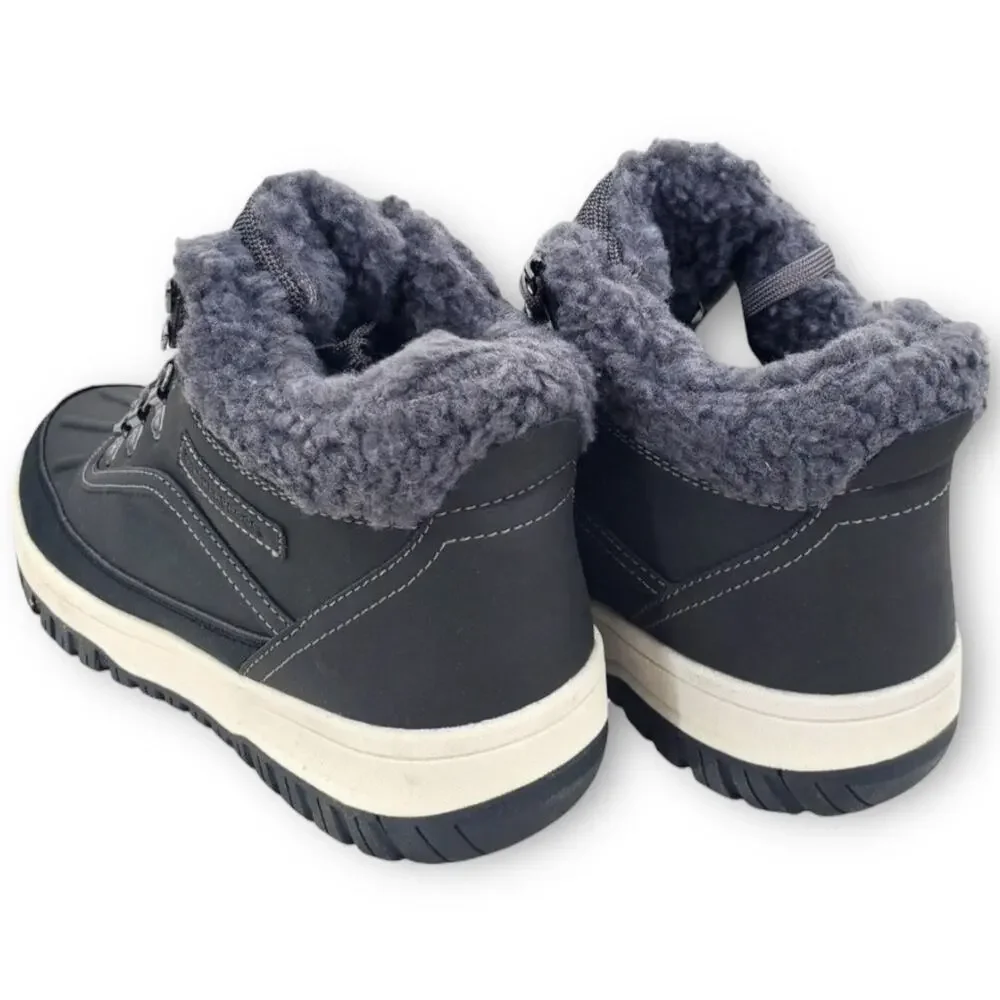 NWT Weatherproof Landon Men’s Suede Sneaker Boots – Grey – Size 13